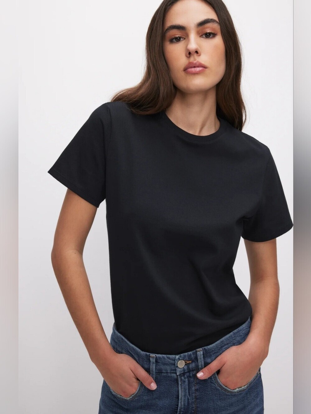Good American (97$) | Cotton Classic Tee, Size 2